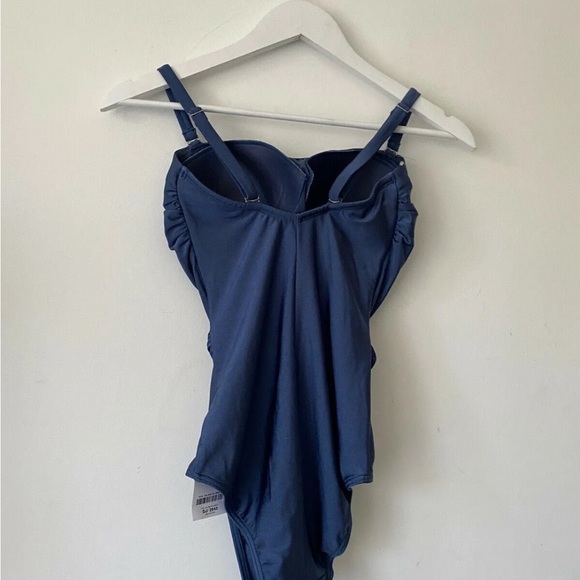 Next Blue Belted Swimsuit Size 8 UK - Picture 7 of 7